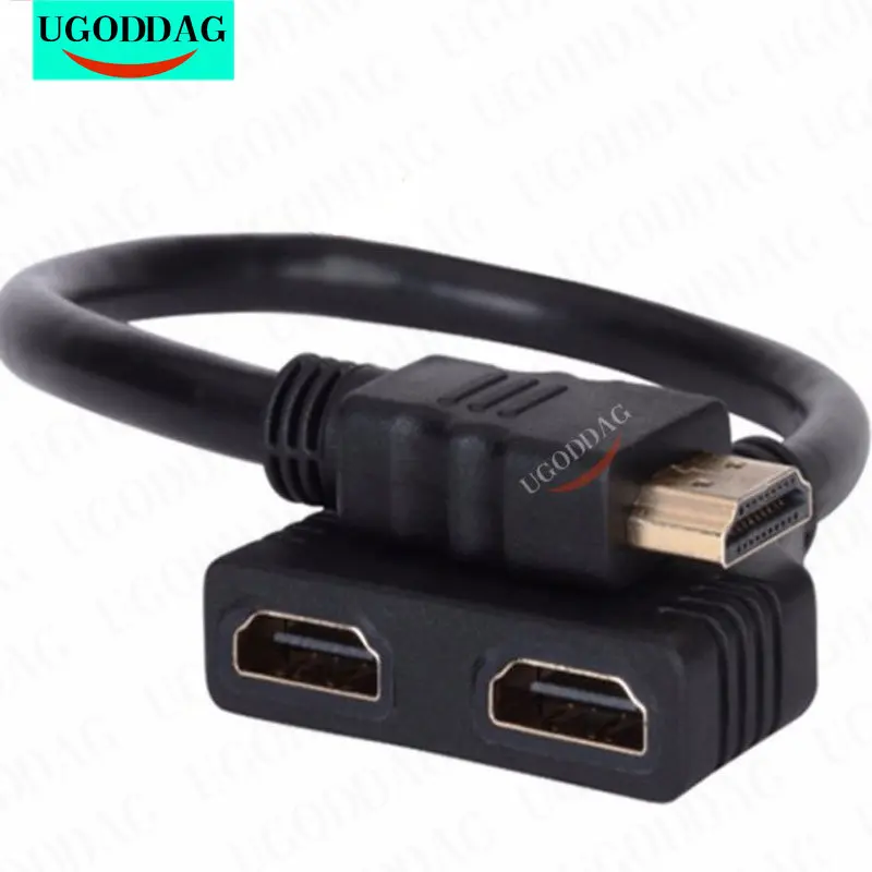 Разветвитель-переходник HD 1080P V1.4 2 с двумя портами, HDMI-совместимый