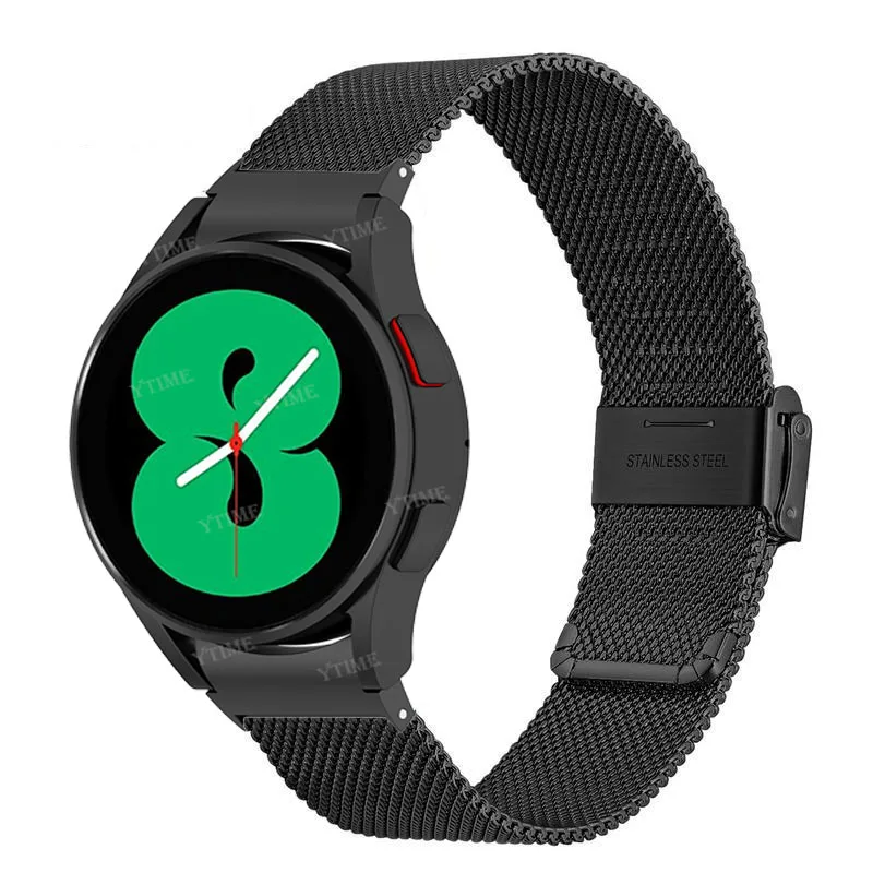 

Ремешок из нержавеющей стали для Samsung Galaxy Watch 4 Classic, металлический браслет для наручных часов, без зазора, 44 мм 40 мм 20 мм 46 мм 42 мм