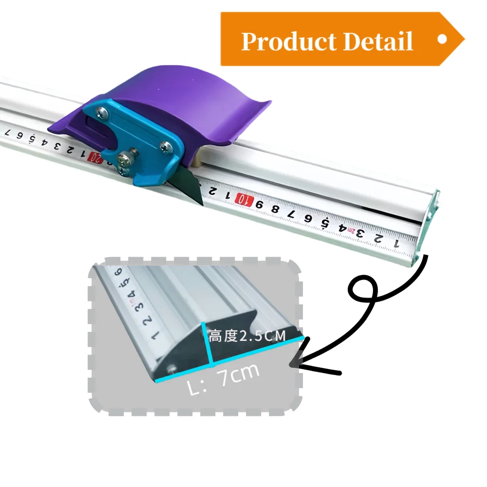 Раздвижная линейка для резки KT кожаная рисовая бумага рекламный инструмент нож
