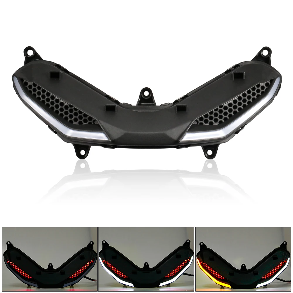 

Motorcycle Front Flowing Head Lamp 12V LED HeadLight Daytime Light Turn Signal Lamp For Yamaha Y15ZR