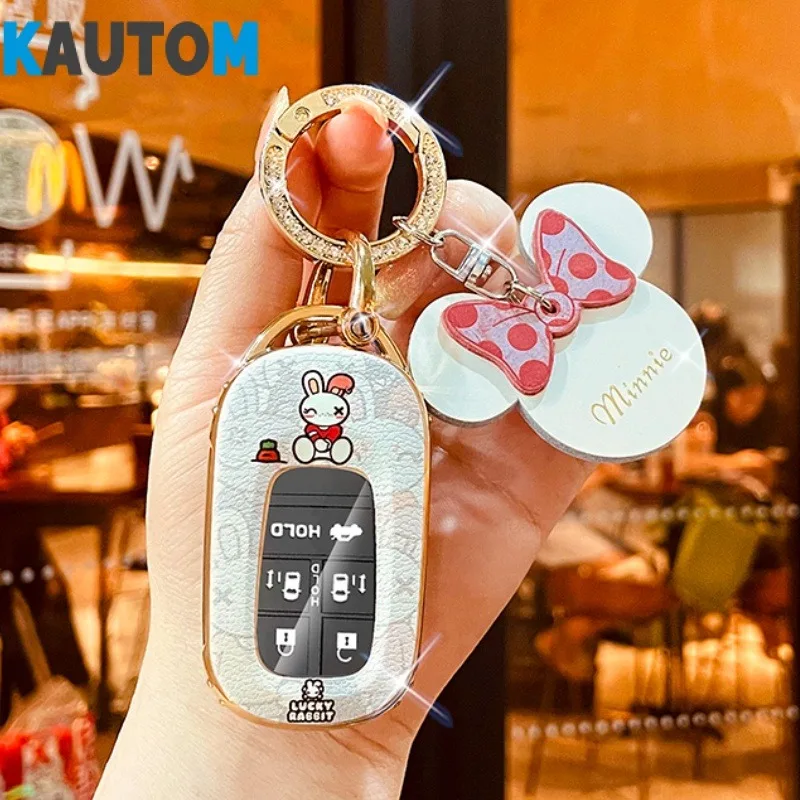 Женский высококачественный модный чехол для ключей Honda New Odyssey деловой с пряжкой