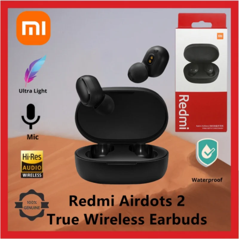 

Оригинальные наушники Xiaomi Redmi Airdots 2 Bluetooth 5,0, беспроводные наушники-вкладыши, Спортивная музыкальная уличная гарнитура с микрофоном