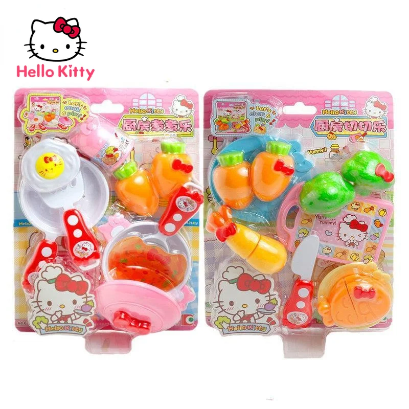 

Набор игрушек «Hello Kitty» для кухни, набор игрушек для девочки, игровой домик, забавная игрушка, украшение, подарок на день рождения, кухонная в...