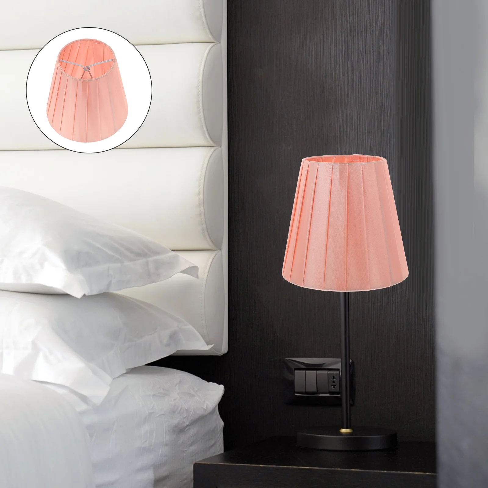 

Lamp Shade Lampshade Shades Table Fabric Chandelier Light Lamps Coverfloor Clip Drum Wallpleated Bulb Clothhanging Pendant