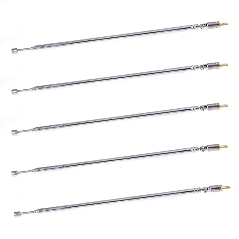 

5Pcs 62Cm Long 4 Sections Radio Control AM FM Radio TV Telescopic Antenna