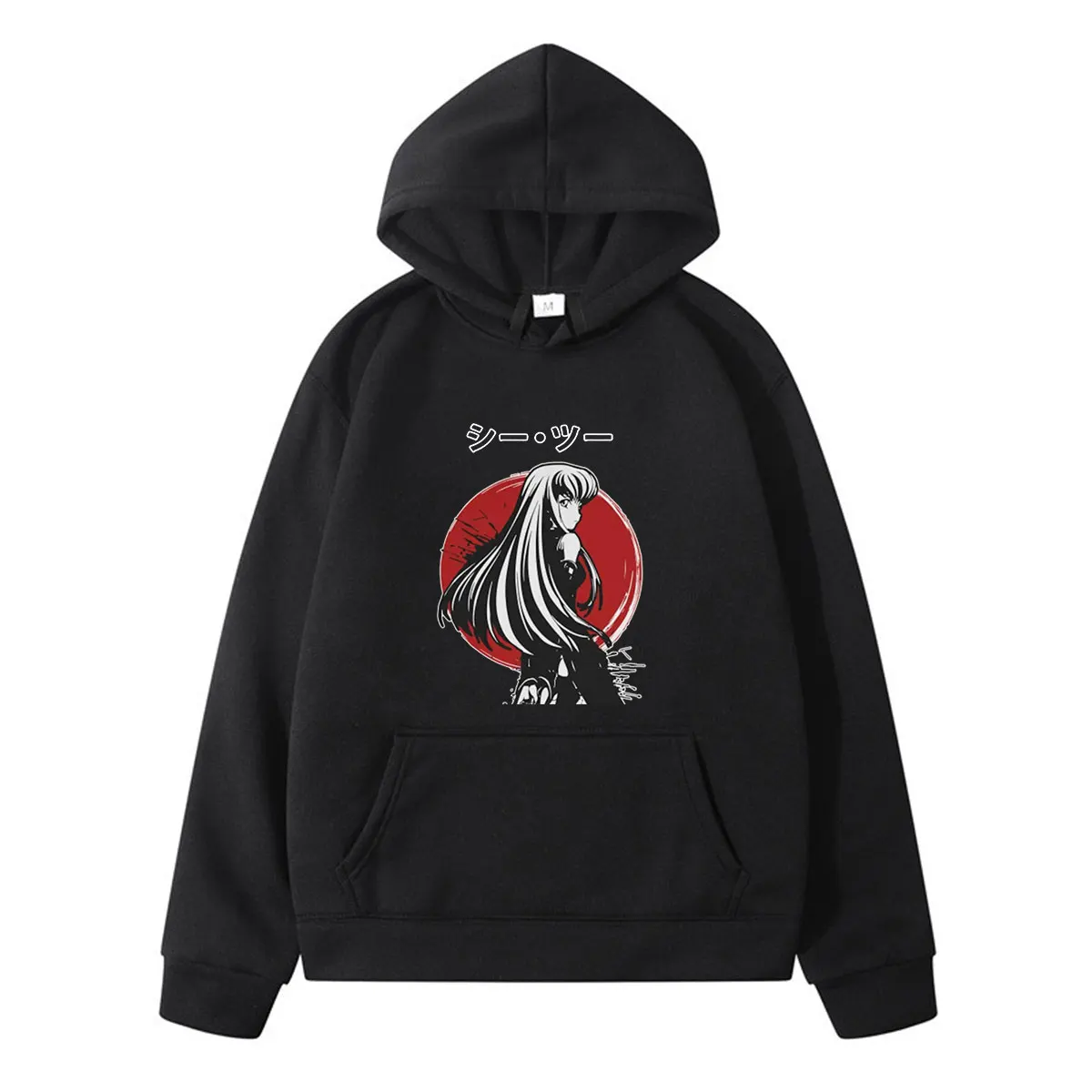 

Аниме-код Geass Lelouch Lamperouge 2022, уличный классический принт, зимний толстый свободный спортивный телефон большого размера с длинными рукавами