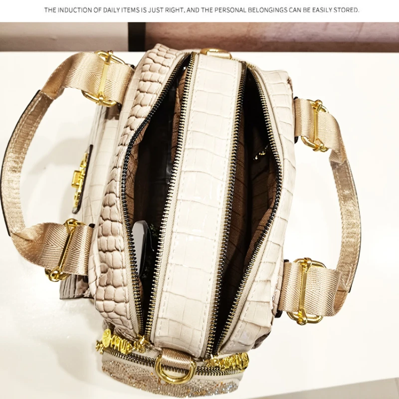 Women Purses and Handbags Sparkle Shining Rhinestone Women's Handbag Top Handle Ladies Hand Bags Luxury Designer Sac A Main