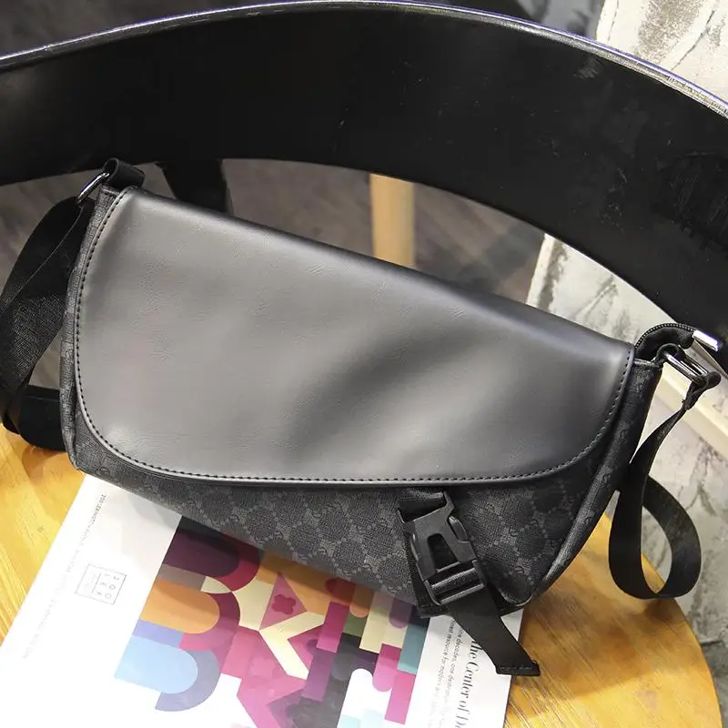 Модная мужская сумка через плечо на одно повседневная клетчатая модная