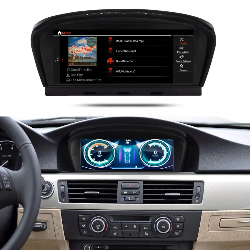 Автомобильный GPS-экран KANOR 8 дюймов + 128G для BMW 5 серии E60 E61 E62 E90 Android 13 стерео радио CCC