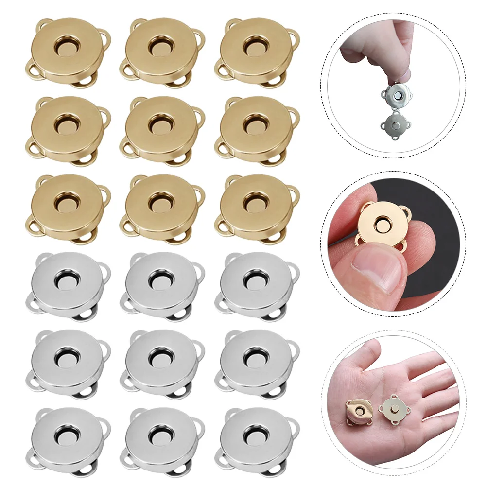 

Magnetic Clasps Buttons Snap Purse Bag Diy Snaps Button Craftingmaking Supplies Sewing Clasp Press Clothingpurses Metal