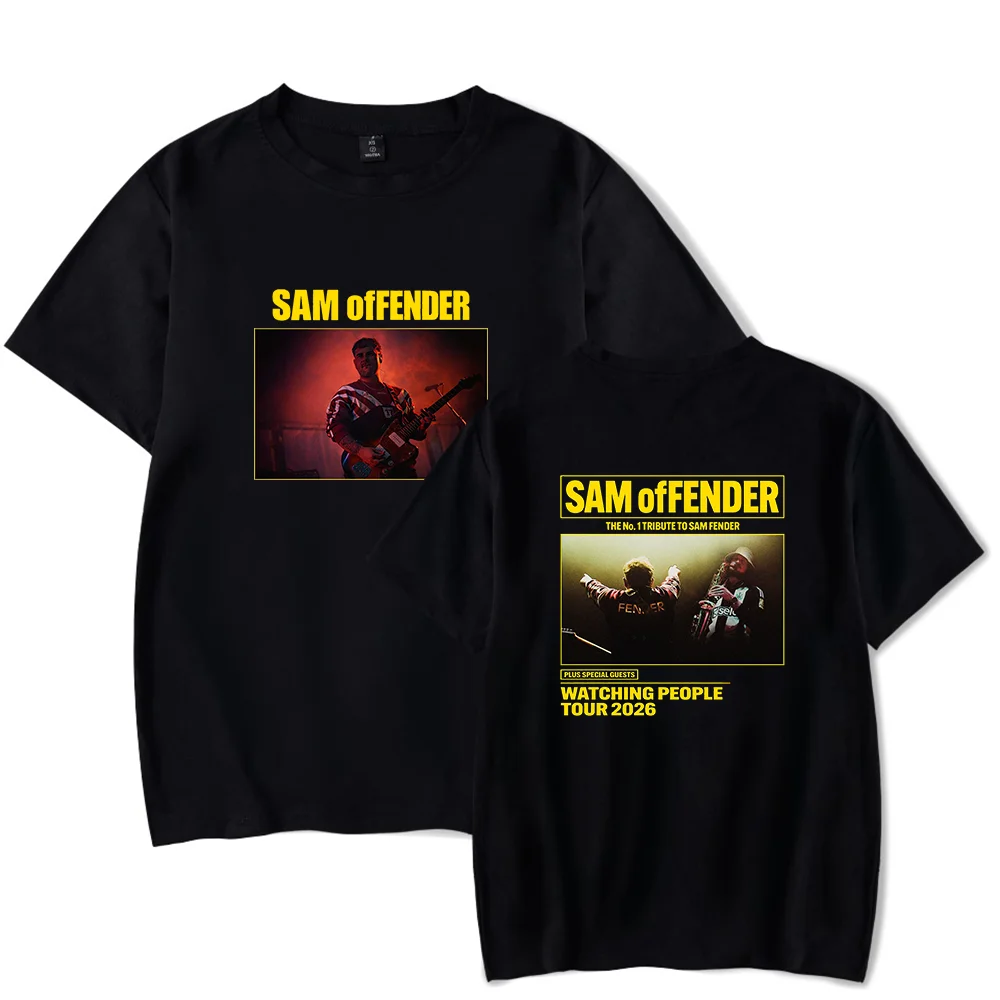 Фото Футболка Sam Fender People Watching TOUR 2026: мерч с крутым принтом для мужчин и женщин, уличная одежда №1