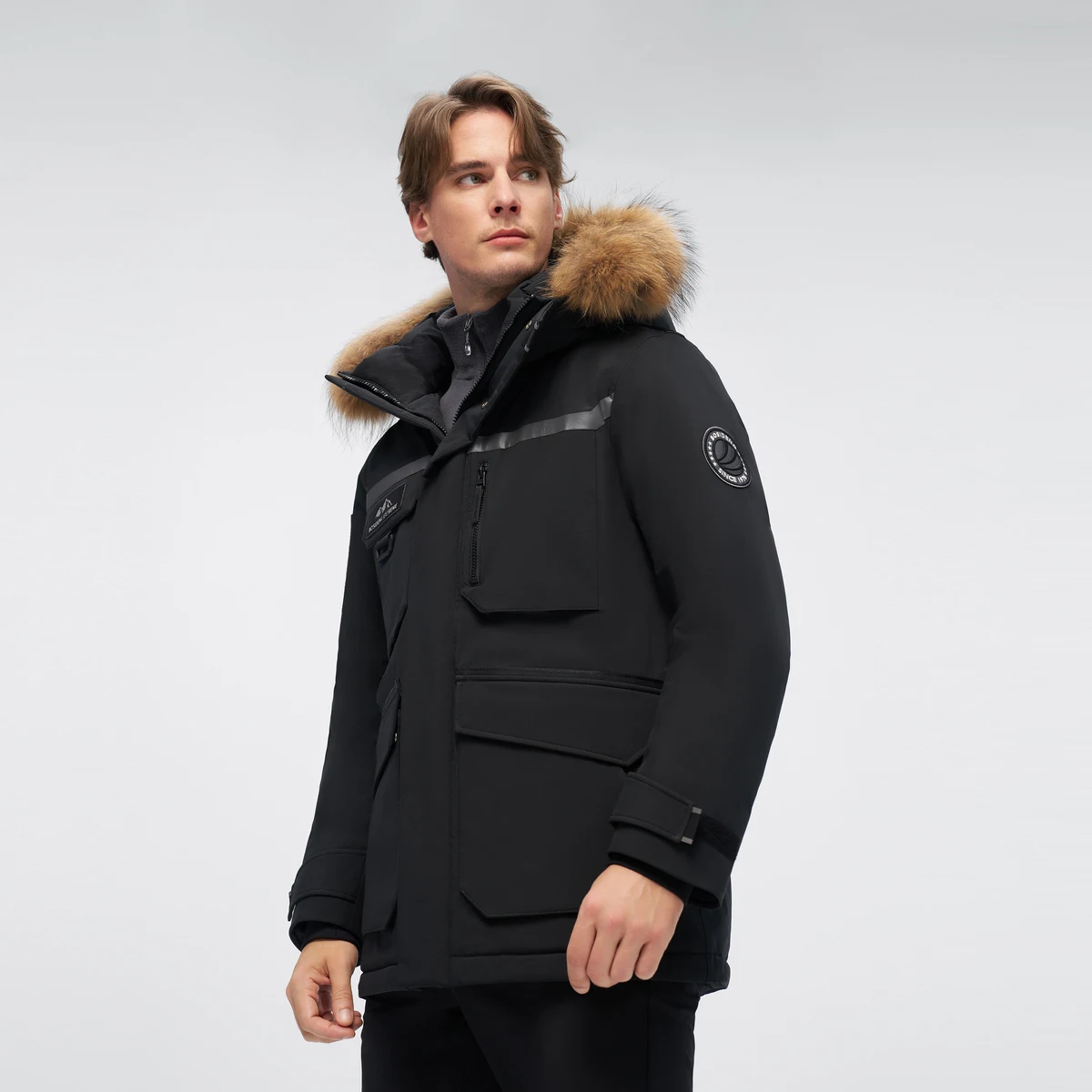 BOSIDENG зимняя 90% гусиная пуховая куртка для мужчин и женщин глубокая