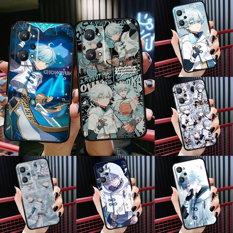 

Chongyun Genshin Impact Case For Realme 9 Pro Plus 8i 9i GT Neo 2 3 GT Master Cover For OnePlus 10 9 Pro Nord2 9R