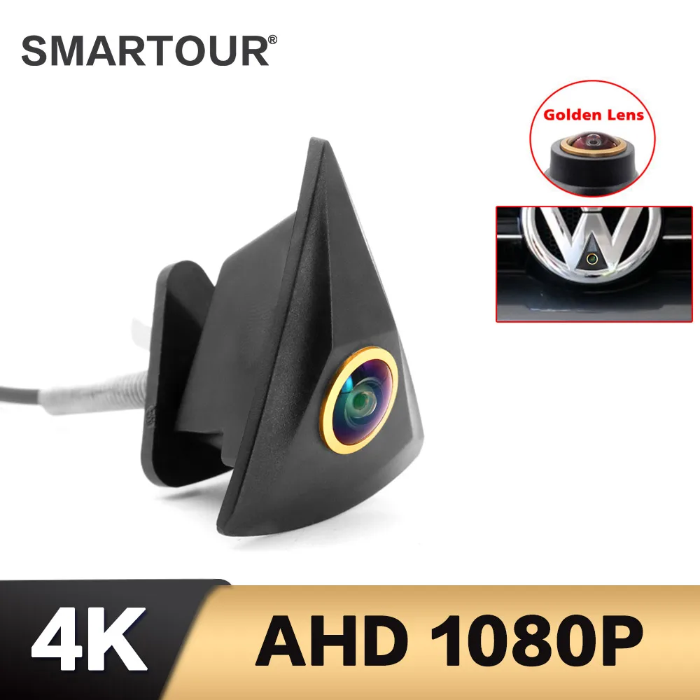 

SMARTOUR Golden 4K 1080P камера переднего вида для VW Golf 4 5 6 7 MK4 MK5 MK6 MK7 Passat B6 B8 CC Polo 6R T4 T5 Tiguan Caddy Touran