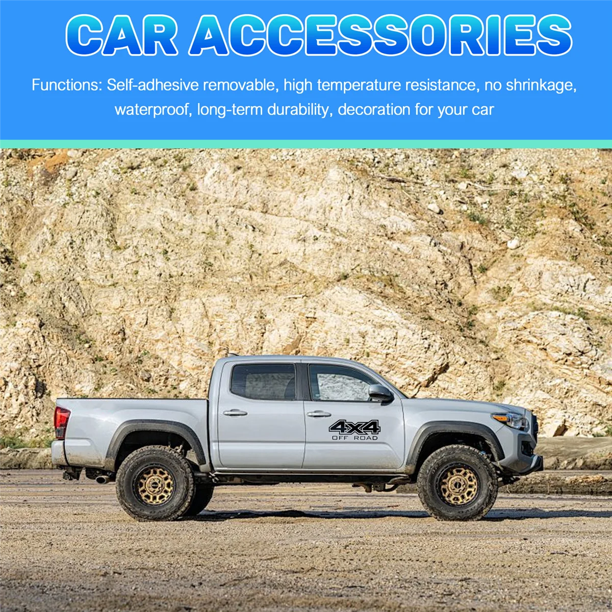 Автомобильная наклейка 4X4 внедорожная графическая для Ford Ranger Raptor Pickup Isuzu Dma Nissan