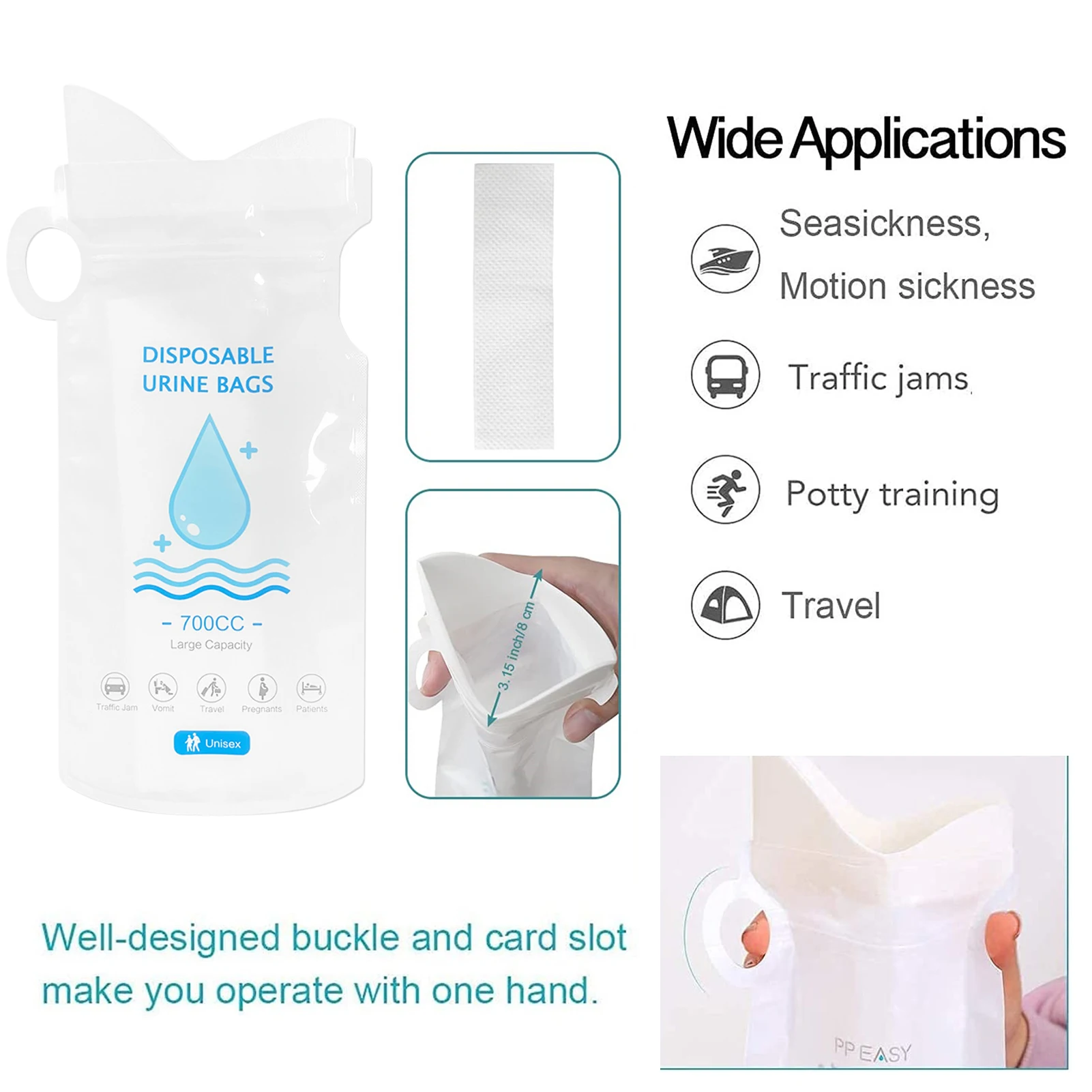 Портативные аварийные мочеприемники 700CC походные мини-туалет сумки для мужчин