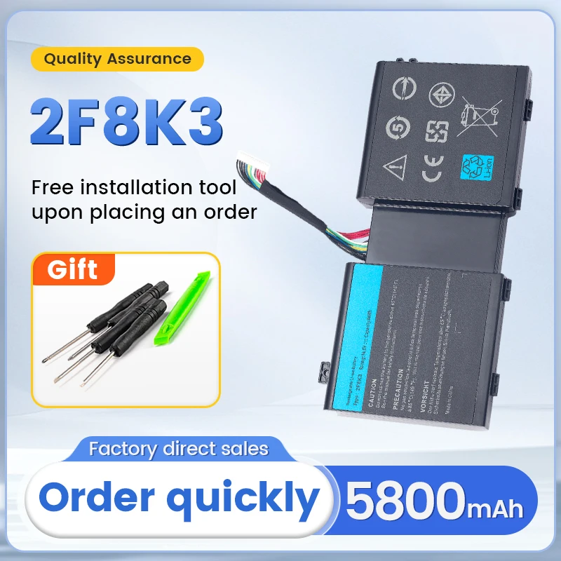 Аккумулятор для ноутбука Dell Alienware 17 R1 17X M17X-R5 18 18X M18X-R3 серии 02F8K3 KJ2PX 14 8 В 86 Втч