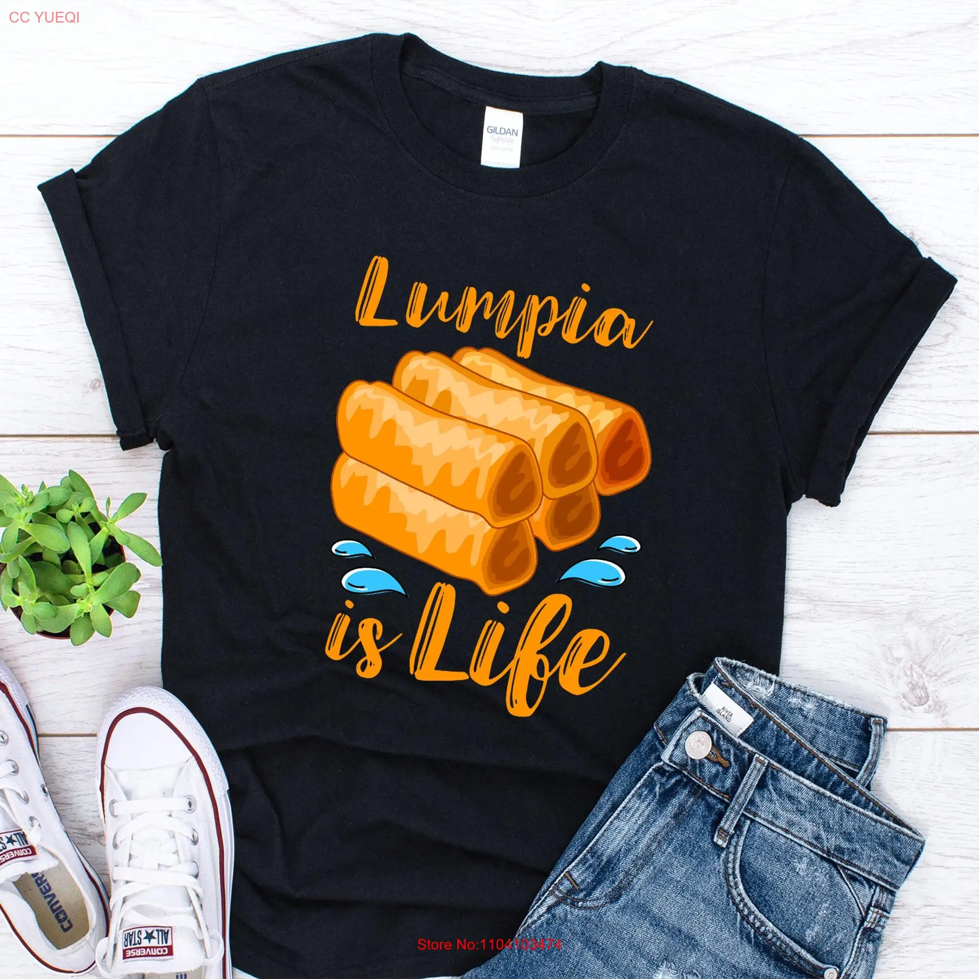 Футболка Lumpia филиппинская еда для любителей филиппин забавная Pinoy с длинными или