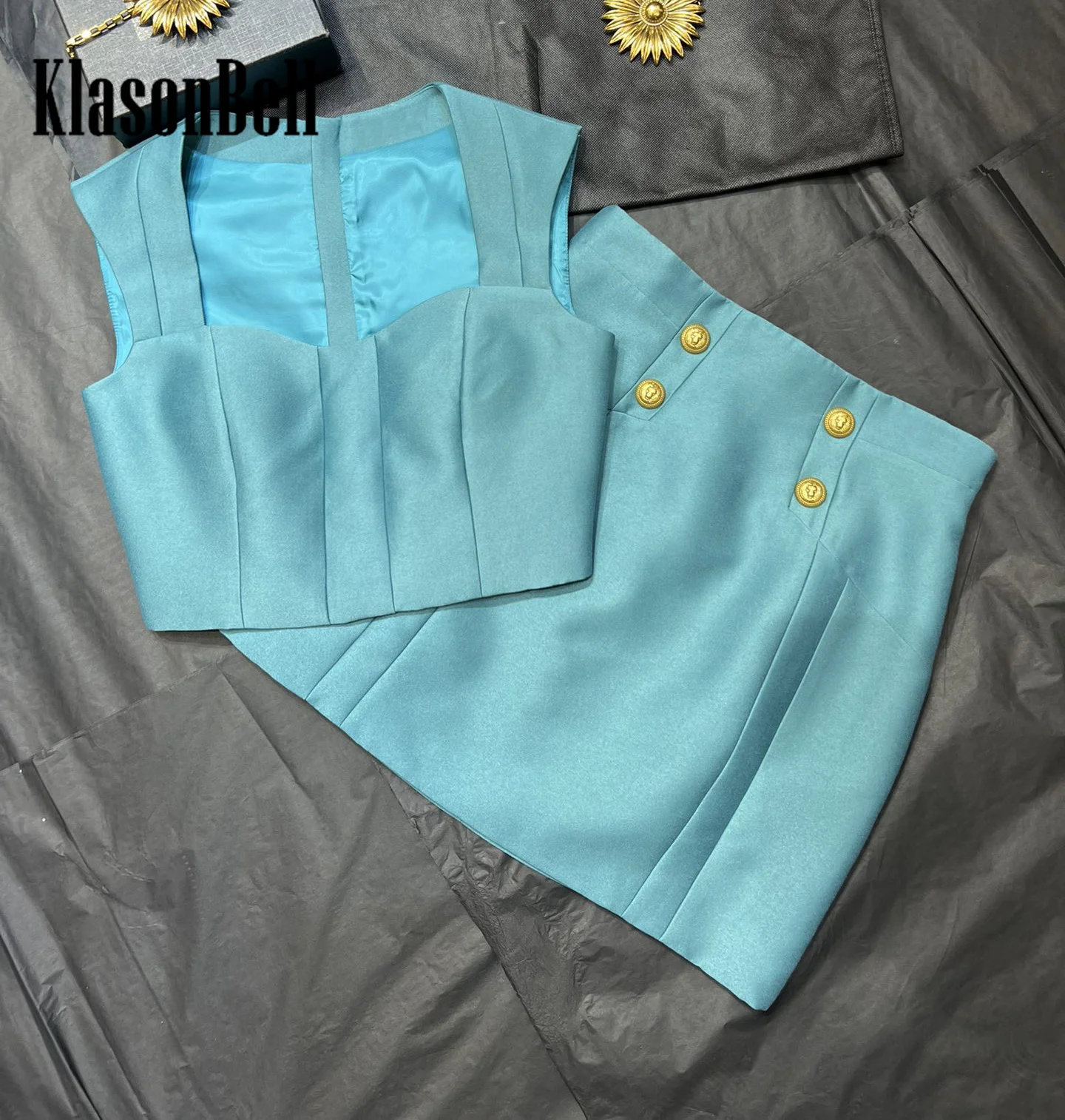 6 20 KlasonBell женский элегантный пикантный квадратный воротник без бретелек на