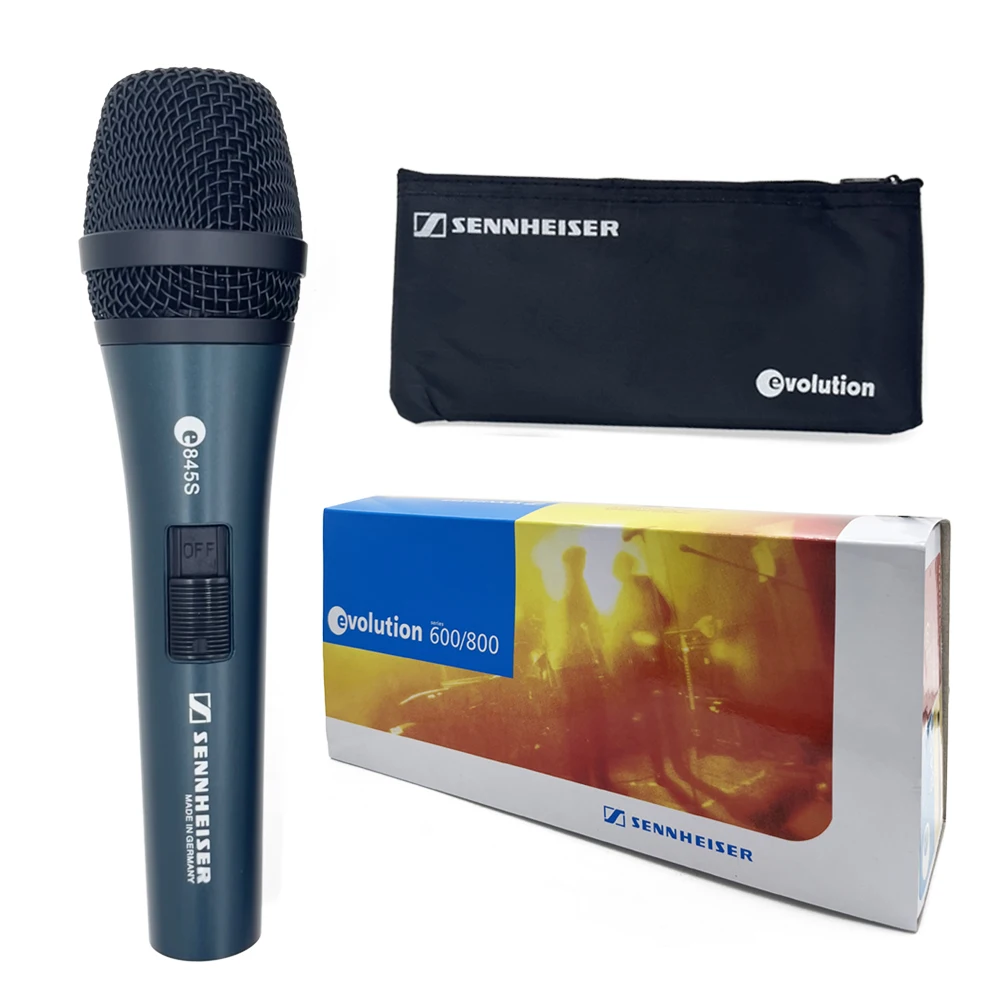 

for Sennheiser E845S Microphone Professional Wired Super-Cardioid Dynamic Handheld Mic for Live Performance Stage Karaoke Church