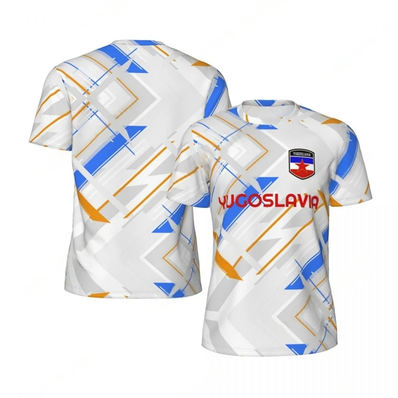 Модные футболки с графическим флагом Югославия летние трендовые 3D принтом