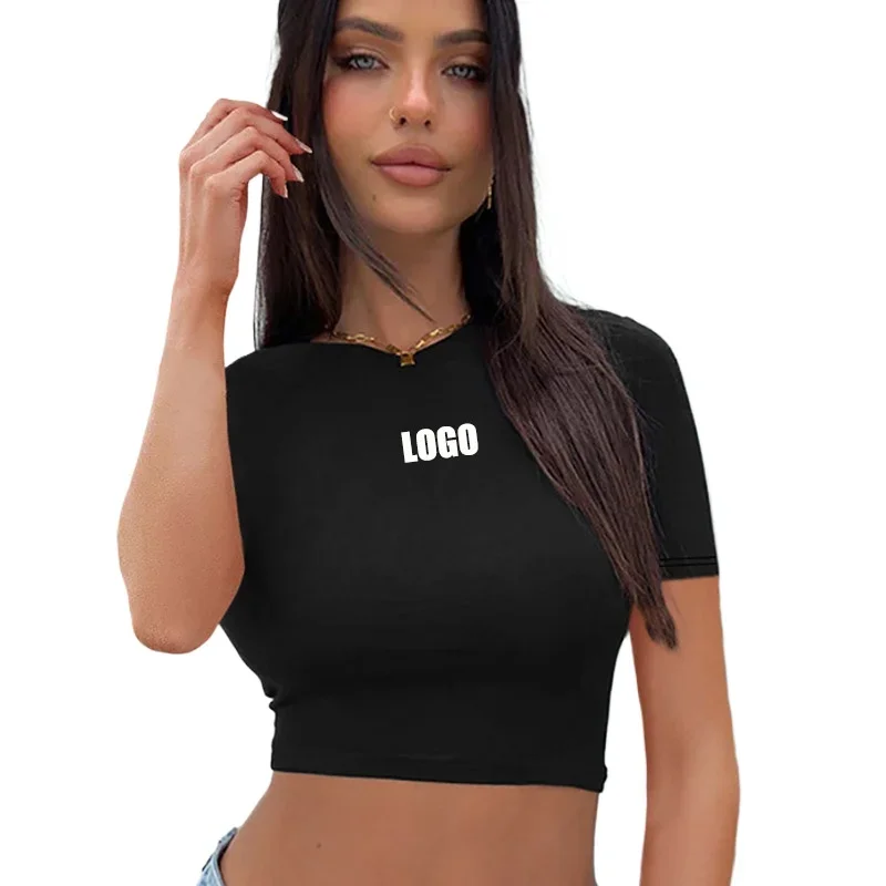 SEOBEAN летняя облегающая футболка из полиэстера и спандекса