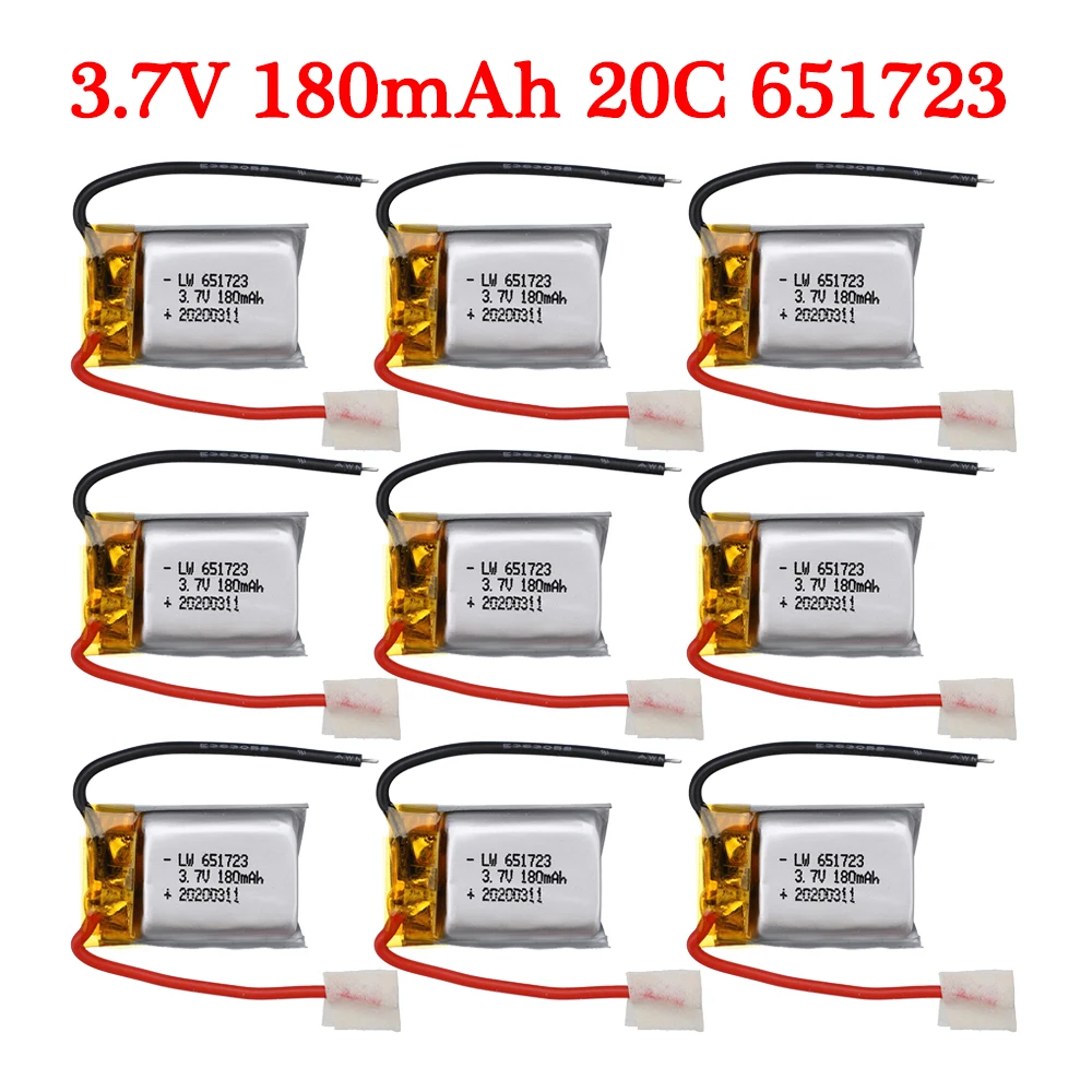 Литий-полимерный аккумулятор для вертолета Syma S105 S107 S107G S108 Skytech M3 S977 3 7 в 180 мАч 1-20