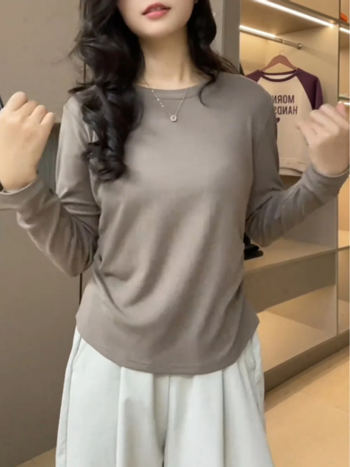 Женская одежда больших размеров 2024 осенняя новая рубашка для похудения с