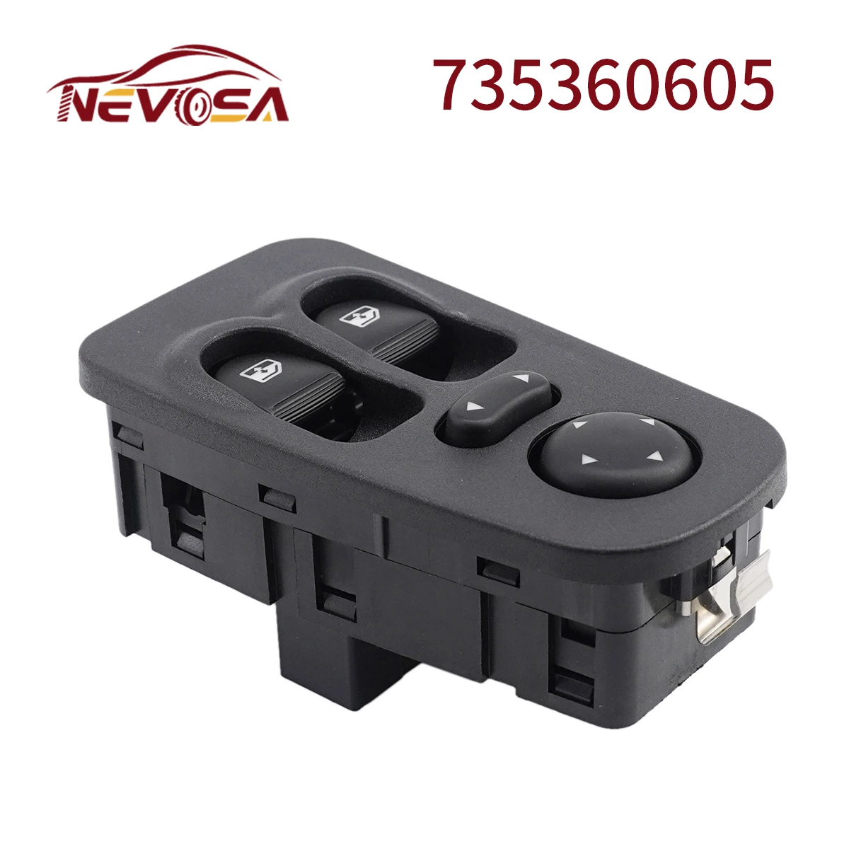 

For Fiat Lancia Ypsilon 2003-2011 735360605 New Front Right Power Window Control Switch Button 735346366 16 Pins Parts 735346367