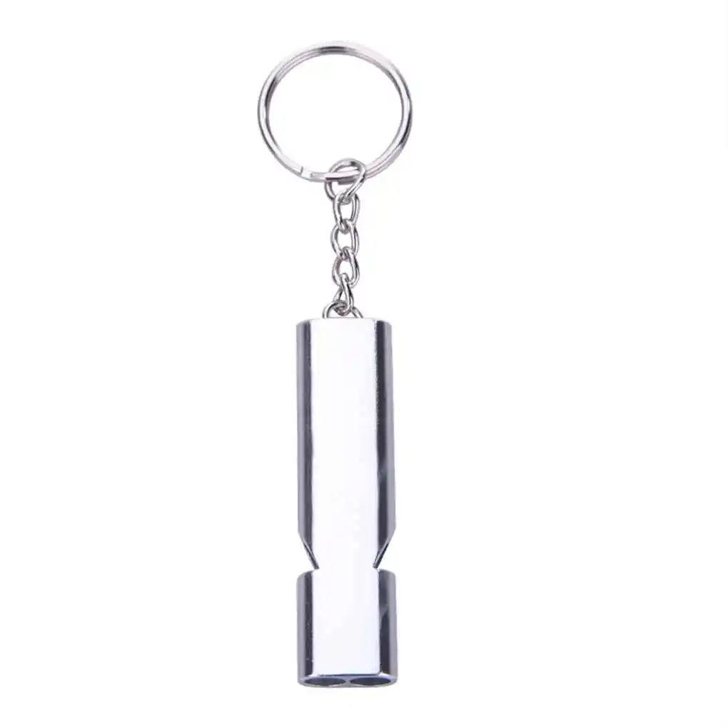 

High Quality Lightweight Outdoor Emergency Survival Whistle Keychain Aluminum Alloy Camping Hiking Whistle