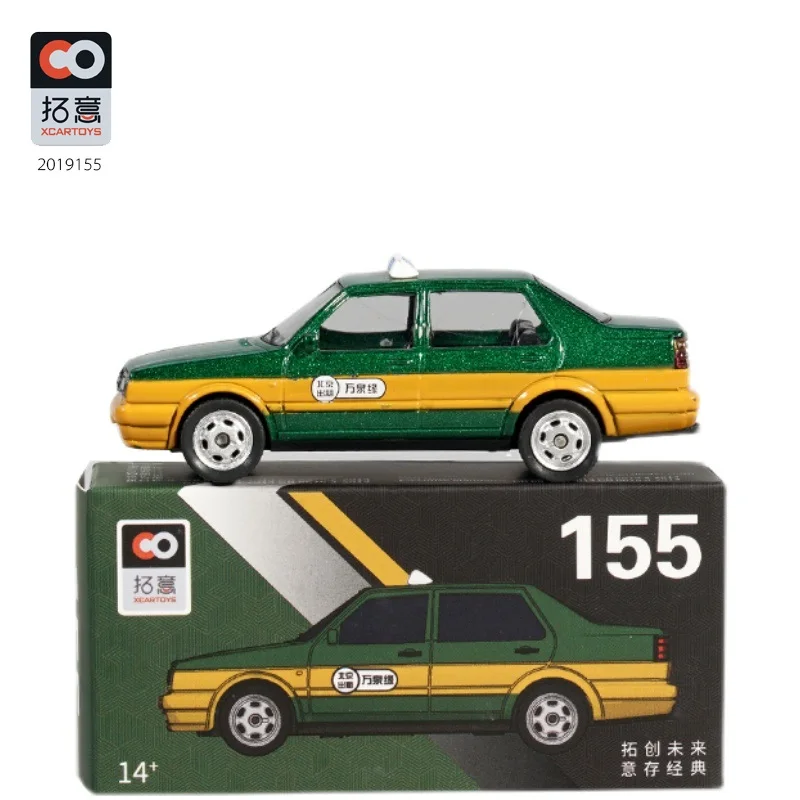 

XCARTOYS 1:64 BJ Jetta Taxi Green Diecast Simulation Model Cars Toys