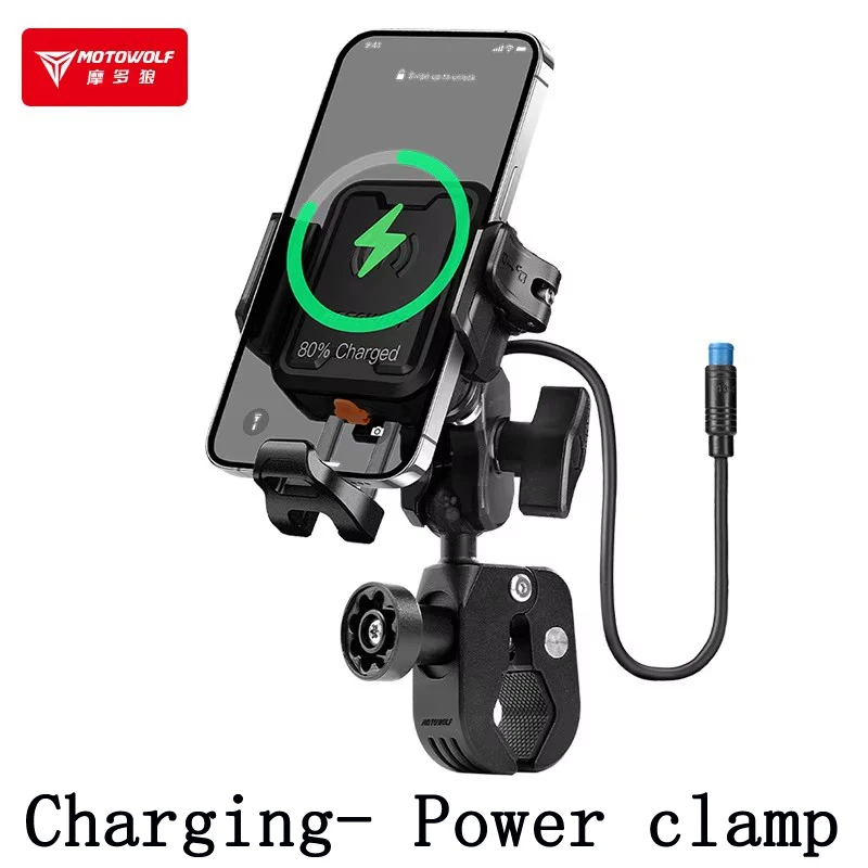 

MOTOWOLF Амортизирующий держатель для телефона для езды на мотоцикле, зарядное устройство типа c, регулируемый противоугонный...