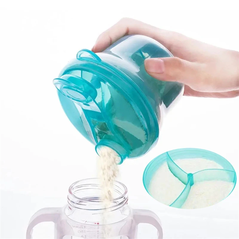 

Baby Milk Powder Formula Dispenser 3 Grid Feeding Food Container Infant Baby Food Storage Feeding Box Mix Storage Feeding Box