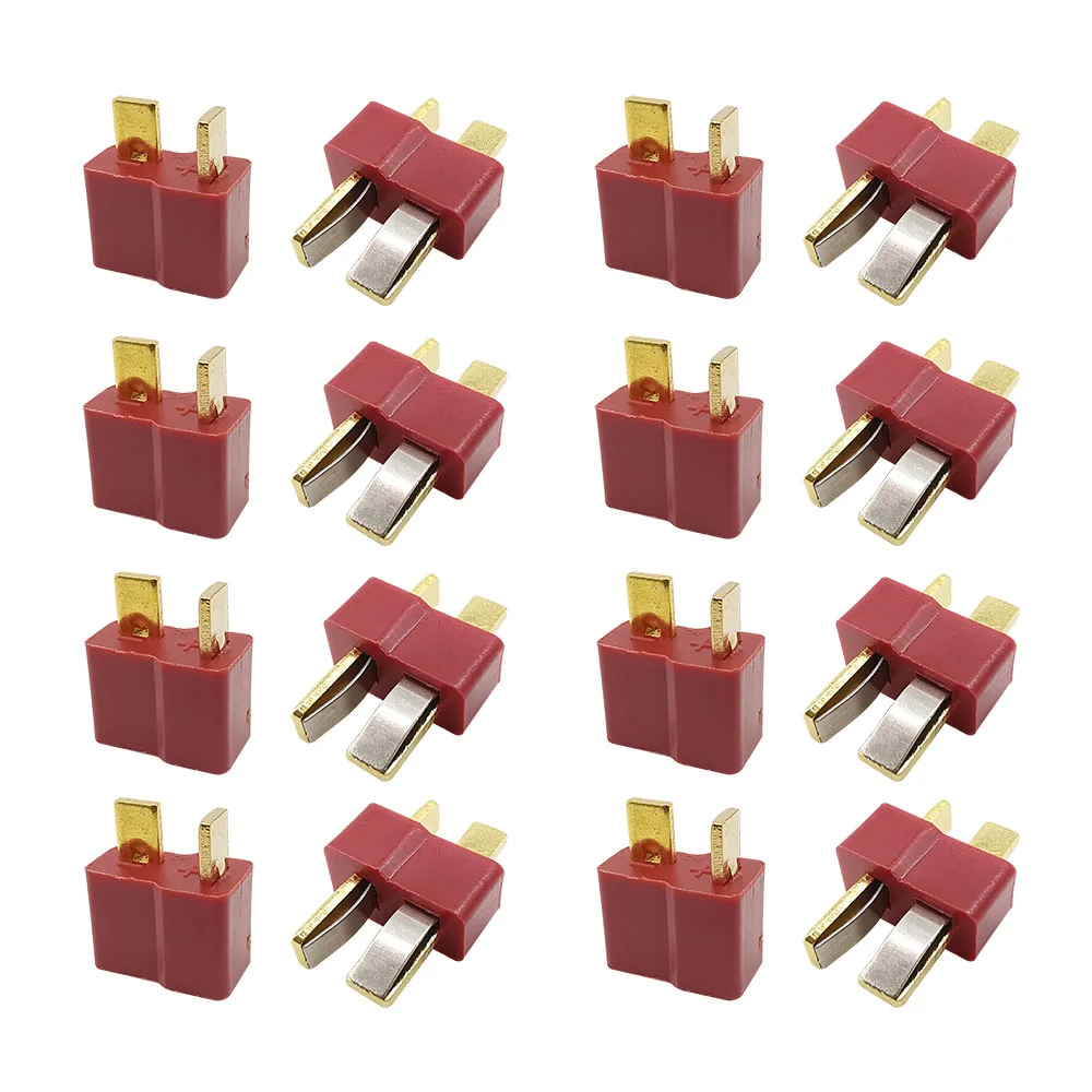Красный Т-образный разъем штекер гнездо T-образные разъемы Deans для DIY RC LiPo батарея