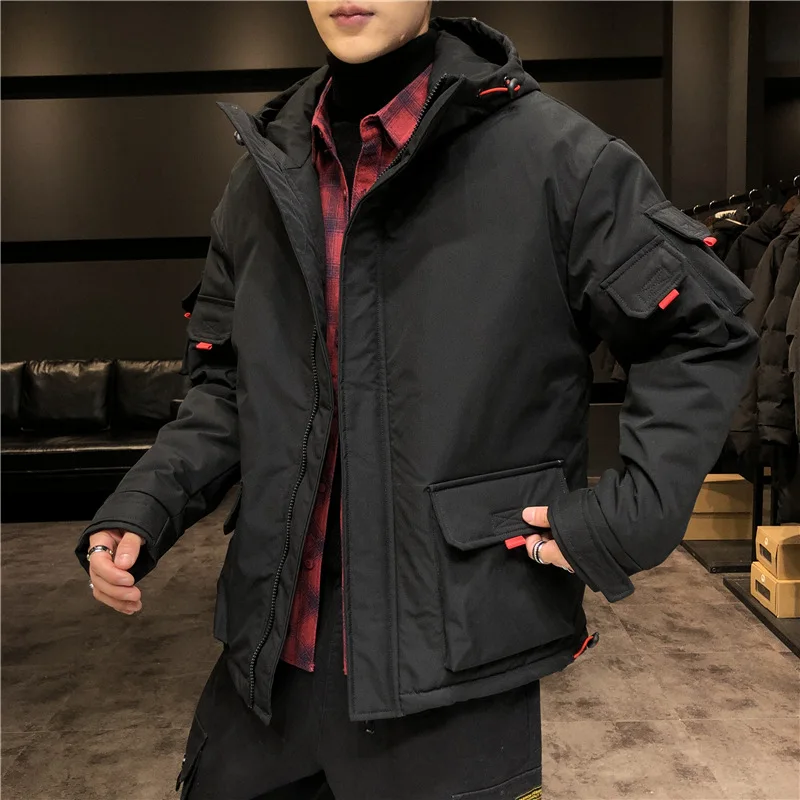 Autumn/Winter High Quality Men Jacket Handsome Office Business Casual Hooded Cotton Over Sized 9XL Daily Loose Pocket Men Jacket