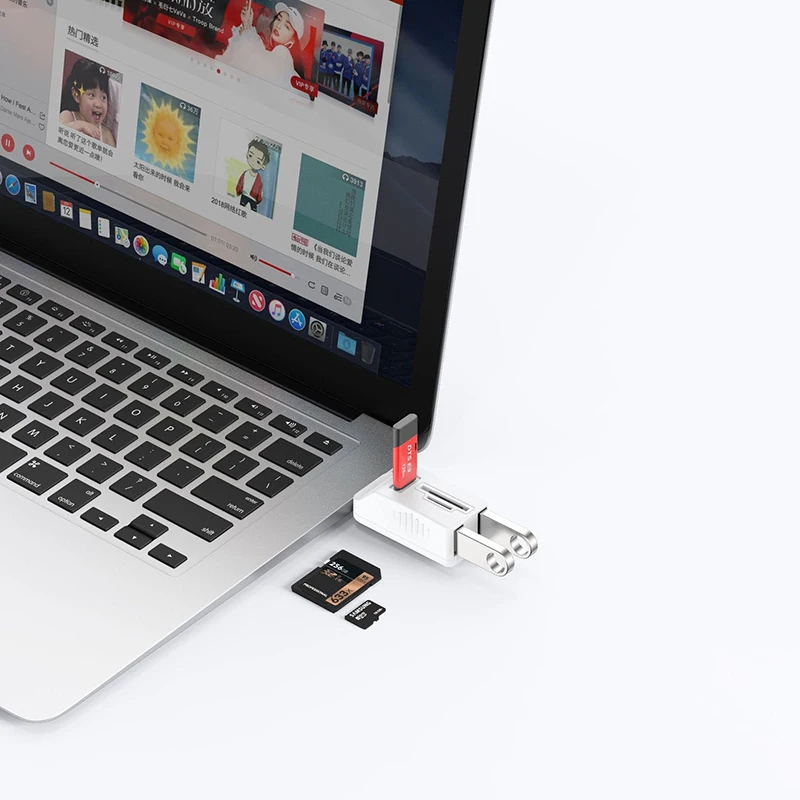 USB-считыватель карт памяти TF SD Type-C адаптер-удлинитель для ноутбука телефона OTG