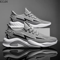 2022 summer mens new fashion woven mesh casual sneakers low top lace up breathable running shoes