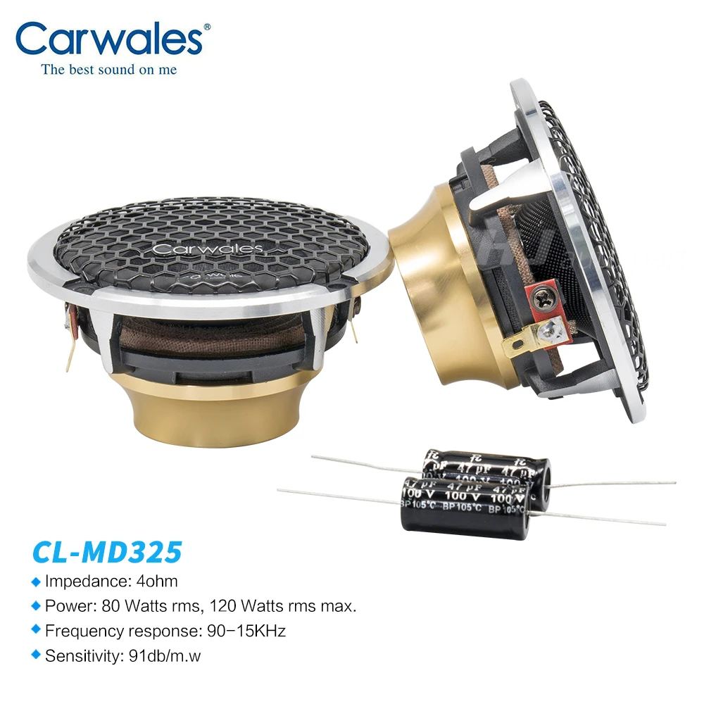 2 шт. автомобильная аудиосистема 3 5 дюйма Вт rms