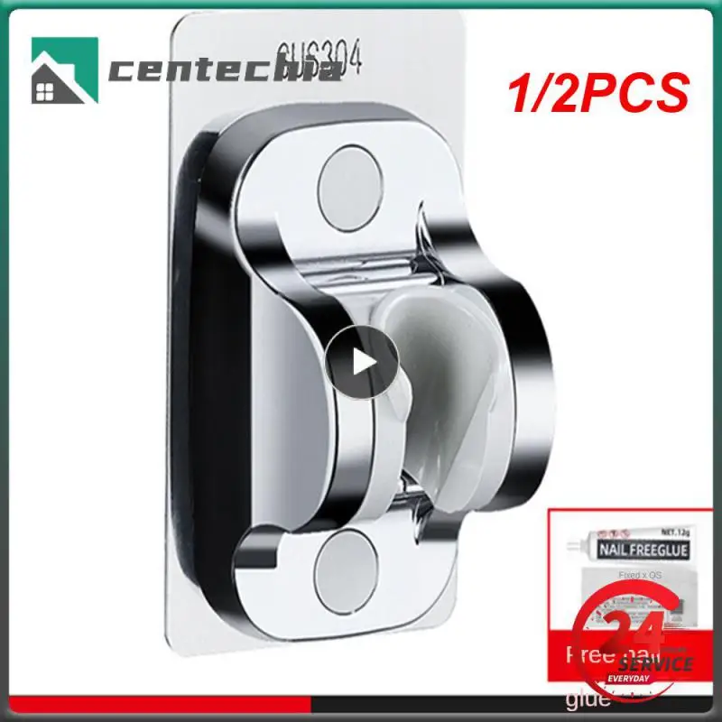 

1/2PCS Shower Head Holder Adjustable Wall Mounted Shower Holder Self-Adhesive Showerhead Handheld Bracket Bathroom Accessories