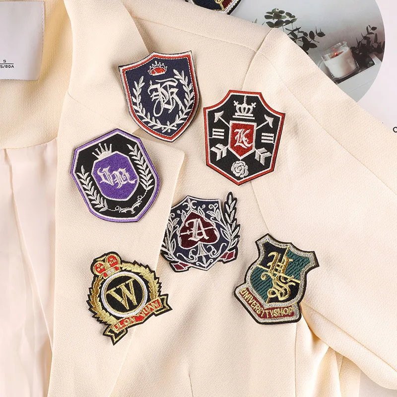 

Embroidery Label JK Suit Uniform Badge Cloth Label Clothing Accessories Cap Badge DIY Hand Account Embroidery Cloth Stickers