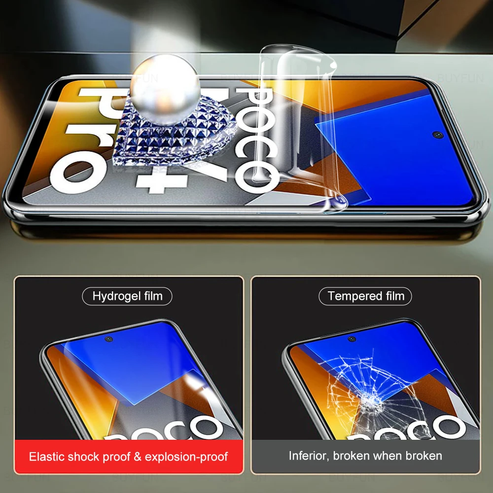 4in1 hydrogel film for xiaomi poco m4 pro 4g screen protector for poco x3 x4 m3 m4 pro 5g f3 x3 nfc camera lens protective film free global shipping