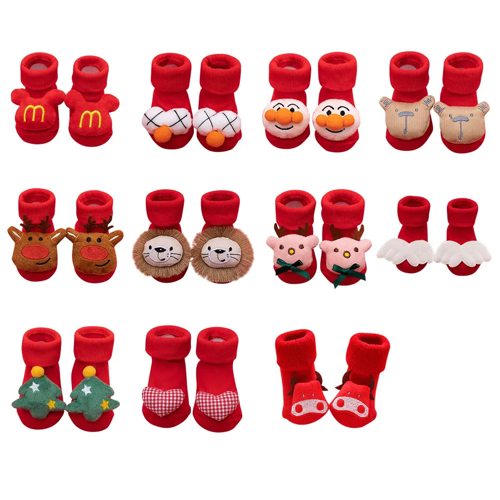 

1pair Cartoon Baby Socks Non-slip Cotton Kids Toddler Floor Socks Spring Autumn Dispensing Glue Kids Sock Holiday Gifts for Kids