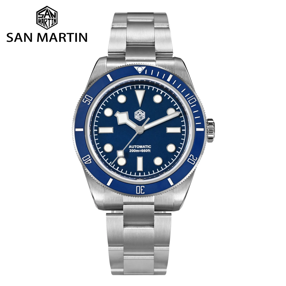

Watchdives X San Martin New Men Diving Watch SN004 Luxury NH34 GMT Business Automatic Mechanical Sapphire Mirror Waterproof 200m