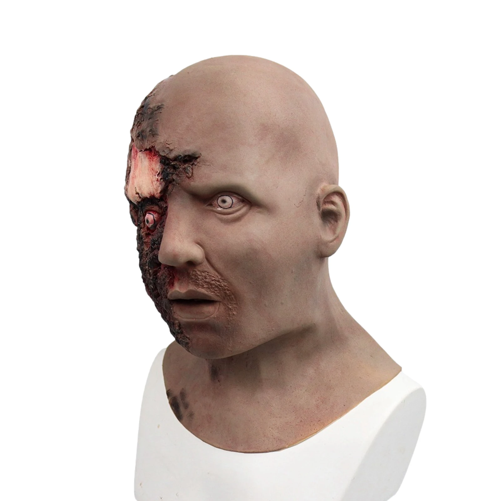 

Хэллоуин, ужас, Живые мертвецы, латексная маска, кровотечение, шрам, карнавальвечерние вечеринка, шуточное платье, латексный головной убор, ...