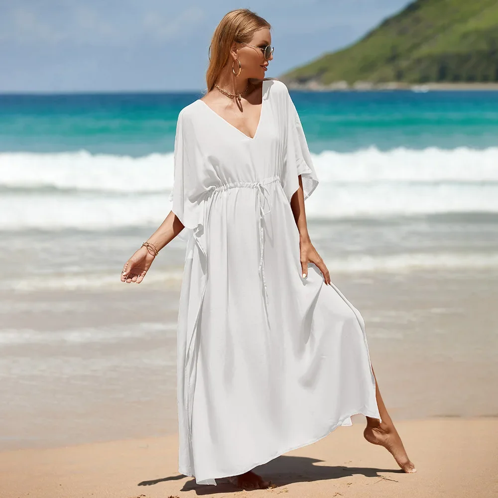 Женский пляжный халат из полиэстера