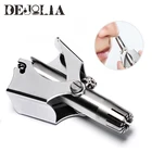 1 шт. портативный триммер для волос в носу для мужчин, ручной триммер из нержавеющей стали для волос в носу, бритва для носа, моющийся триммер для волос в носу и ушах