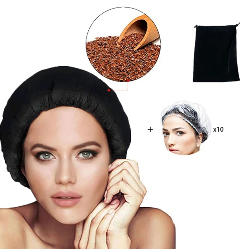 

2023 Hot Sale-Flaxseed Care Cap Microwave Heating Steaming Cap Hair Care Baked Oil Cap Heating