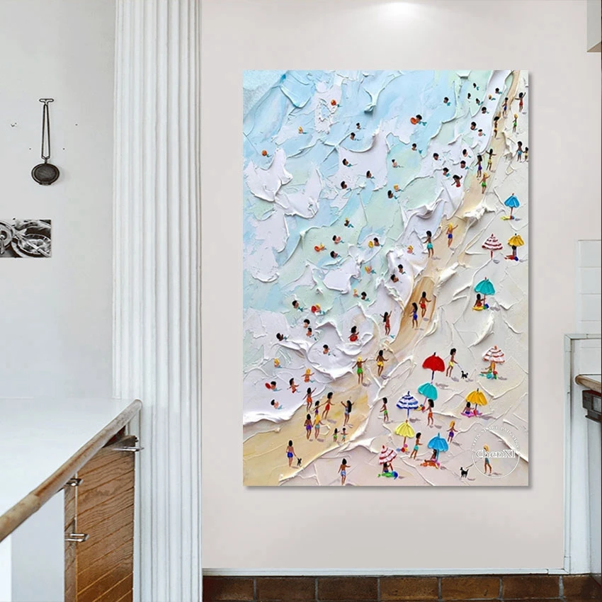 no framed the sunset on the sea handpainted idea oil painting on canvas large handmade wall art modern home decoration free global shipping