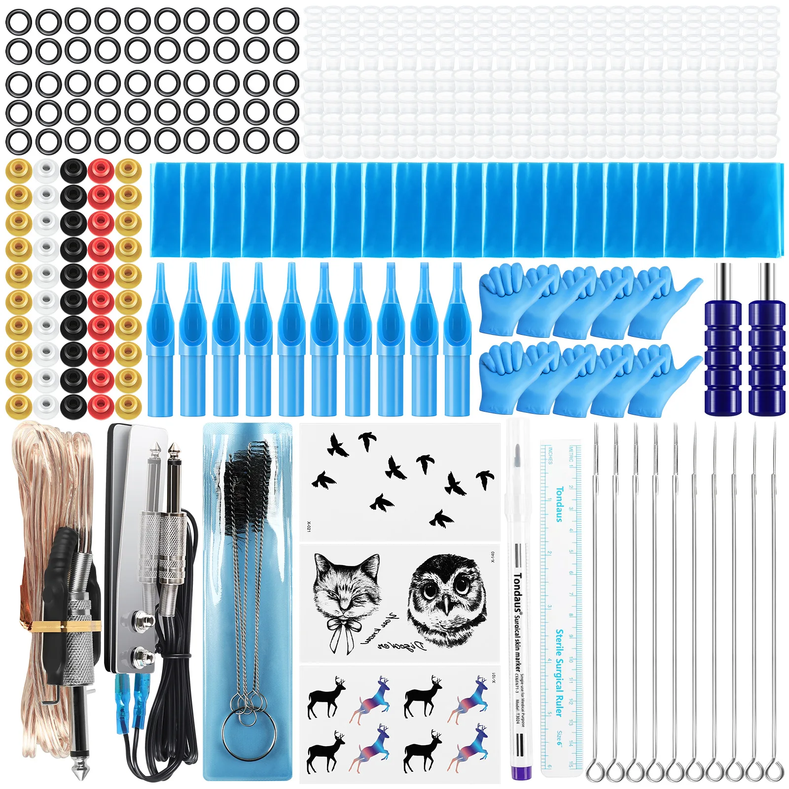 

Tattoo Kit Machine Supply Shader Makeup Tips Professional Body Painting Art Safety Tattoo-Needles-liner Pen Tattoo DIY Tools