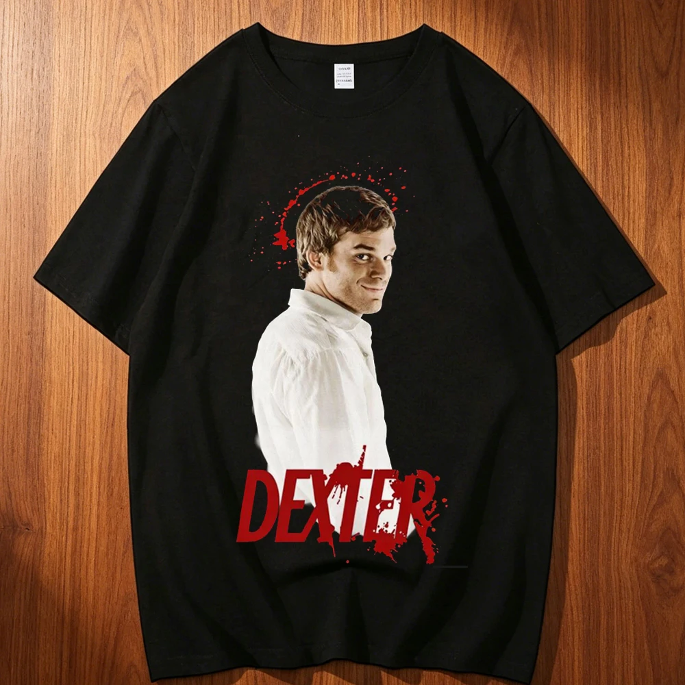 Фото Хлопковая футболка Dexter для подростков в стиле гранж, поп-культуры, аниме, Y2K, хип-хоп, панк, модная, в стиле Харадзюку, женская, удобная, Y2K №2
